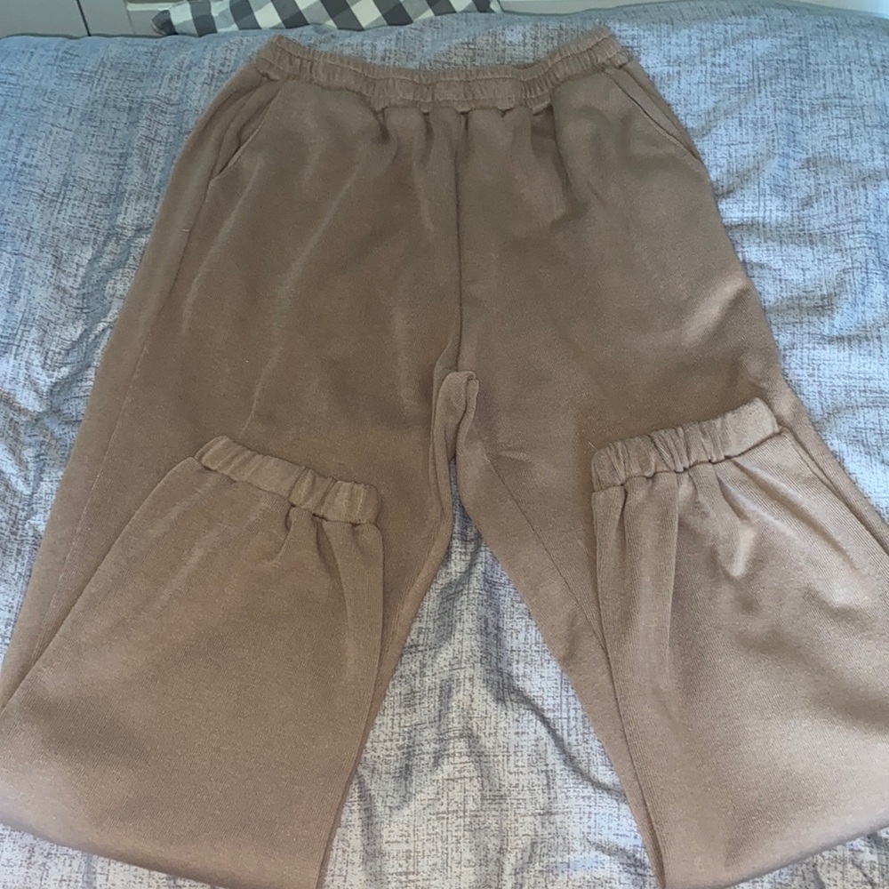 brown sweats
